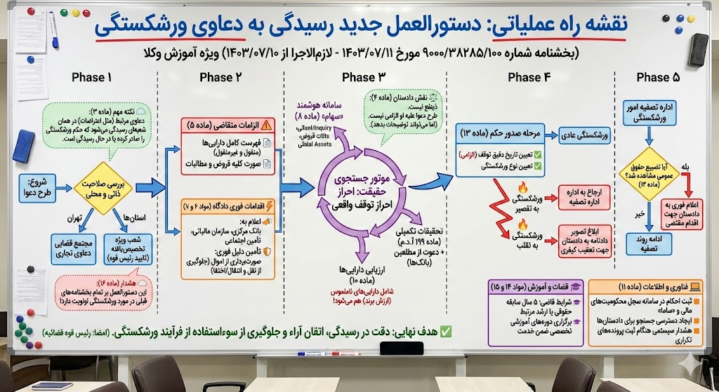 تحول در رسیدگی به پرونده‌های تجاری: راهنمای جامع دستورالعمل جدید ورشکستگی (۱۴۰۳)